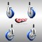 Service Caster 5 Inch 316SS Blue Poly Swivel 3/4 Inch Expanding Stem Caster Brake SCC, 2PK SS316EX20S514-PPUB-BLUE-2-TLB-2-34 - alternate 3